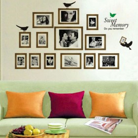 Sweet Memory Black Photo Frame Wall Sticker